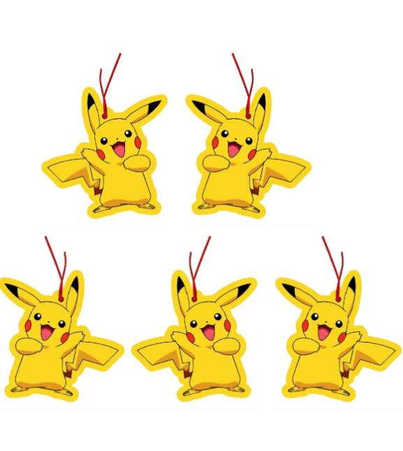 5'li Set Pikachu Tasarımlı Oto Kokusu